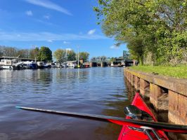 Wendepunkt an der Schleuse in Ritterhude
