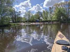 Fast kein Platz mehr in Worpswede am Strand